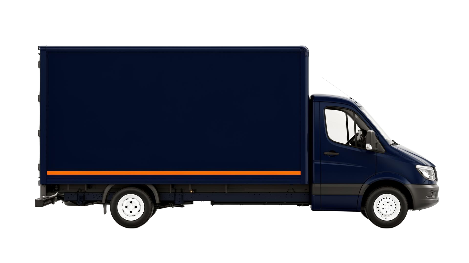 UnionGo box truck driving across Southern California
